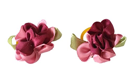 Pet Show Flowers Pet Dog Hair Bows W/Rubber Bands Cat Puppy Grooming Accessories Assorted Color Pack Of 300 #TOP1