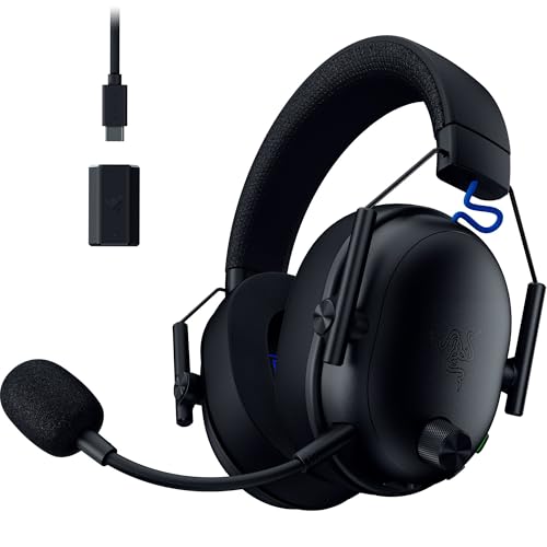 Image of Razer BlackShark V3 Wireless Gaming Headset for PS5 50 mm Driver Super Broadband Micro 2.4GHz Bluetooth Works with PC, Mac, Nintendo Switch, Smartphone, Long Battery Life