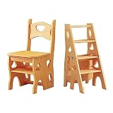WooLibraChair - Sedia pieghevole leggera e portatile, con supporto per ufficio, casa, cucina, design multifunzione per un uso versatile
