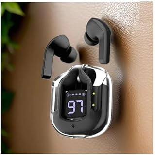 Gupergy UltraPods Max True Wireless Earbuds with Bluetooth 5.3, Enhanced Sound Quality, Touch Control,Battery Life, Noise Cancellation (Black)