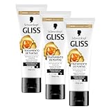 Gliss Oil Nutritive Tratamiento reparador de puntas (50 ml), renovador de puntas abiertas con keratina líquida, sérum nutritivo para cabello seco y dañado (Paquete de 3)