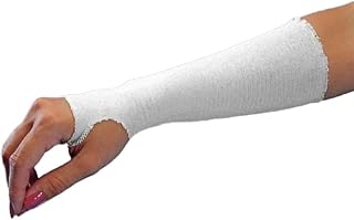 Sammons Preston Economy Cotton Stockinette, Comfortable and Durable PreWrap for Pre-Splinting or Casting Fabrication, Tubular Arm Stocking with Sweat Wicking and Perspiration Technology, 6" X 25 Yards