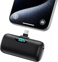 Mini Power Bank USB C 5000mAh, Ultra Compatto Powerbank 15W PD Ricarica Rapida Caricabatterie Portatile Batteria Esterna con LED Display per iPhone 17/16/15, Samsung Galaxy, Note, Huawei ecc