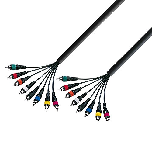 Adam Hall Cables 3 STAR L8 CC 0500 - Câble Multipaire 8 x RCA mâle vers 8 x RCA mâle 5 m