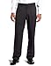 Haggar Mens Textured Stripe Plain Front Pant