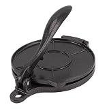 Tortilla Press, Taco Press Tortilla Press Aluminium Aluminium Ciasto Prasowe Ciasto do Mąki-tortilli do Przygotowania Chapów Pizzy (20 cm czarny)