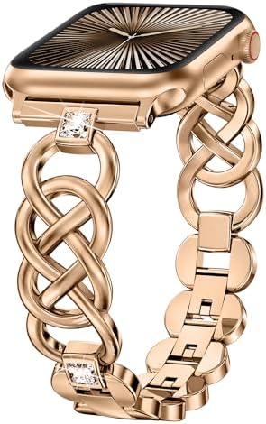 Moolia Elegant Celtic Knot Strap Compatible with Apple Watch Band...