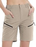 KPSUN Schnell trocknende Bermuda-Wander-Shorts, Stretch, aktive Golf-Cargo-Shorts, wasserabweisende Reißverschlusstaschen