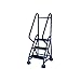 Cotterman - ST-321 A2 C21 P5-3-Step Rolling Ladder, Antislip Vinyl Step Tread, 57 in Overall Height, 450 lb Load Capacity