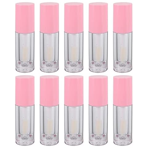 Minkissy 10pcs 6ml Refillable Lip Gloss Tubes Cover