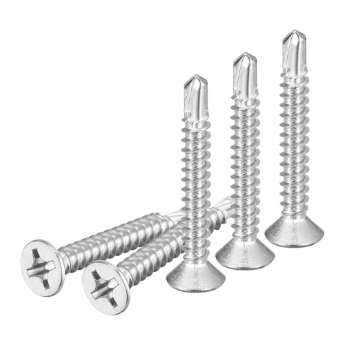 Vis auto-taraudeuses tête plate Phillips ST5.5x38mm acier métal bois