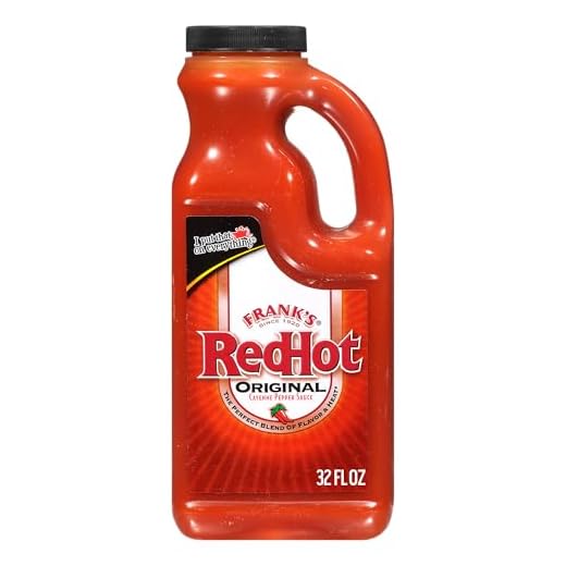 Frank's RedHot Hot Sauce, Original, Made with Cayenne Peppers, Ready-To-Use, Shake or Pour Over Chicken Wings, Sandwiches, Pizza, and More for the Perfect Bend of Flavor and Heat, 32 fl oz
