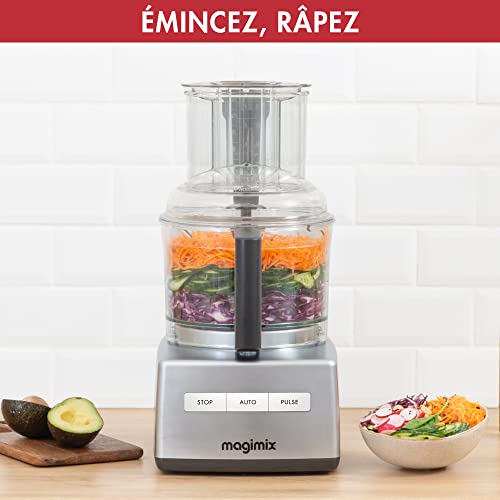 Magimix Robot de Cuisine Multifonction 3L- CS 4200 XL –Hachoir, Blender, Presse-Agrumes, Bol XL – Chrome Brillant – Image 4