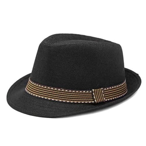 Komonee Trilby Hat Black Gambino Band Halloween Fedora Fun Party Colourful Headwear Dress Up Costume Classic Short Brim Headwear
