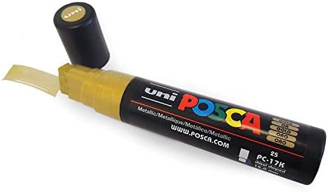 Posca Uni PC-17K Paint Marker Art Glass Metal Pen - XXL Chisel Tip - Full Range Set - 10 Colours