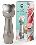 OTOTO Ice Cub Bear Ice Cream Scoop - Cool Kitchen Gadgets, White Elephant Gifts, Cute Kitchen Accessories, Funny Gifts, Stainless Steel Ice Cream Scooper, Cookie Dough Scoop, Cookie Scoop (Silver)