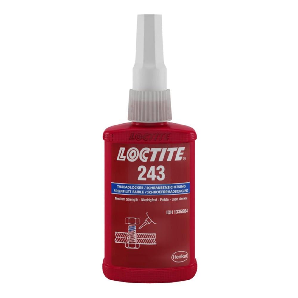 Henkel - Loctite 243 Bc 24Ml Fijador Resistencia Media Piezas Aceitadas
