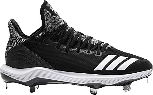 adidas Men's Icon Bounce Hybrid Metal Baseball Cleats (Core Black/White, 7 D(M) US)