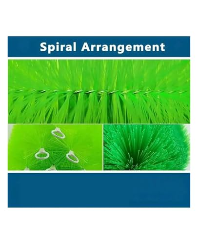 Cepillo para filtros de estanque 10 piezas 30cm espiral miniatura 5