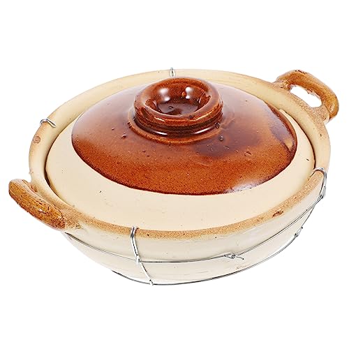 Alipis Clay Casserole Dish Lid - Versatile Chinese Clay Pot for Home Cooking and Induction Hob Safe Cookware