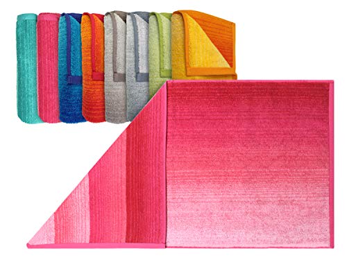 Bio-Handtuchserie Colori hochwertig verarbeitet und mit praktischem Kordelaufhänger 545.664, Duschtuch 70 x 140 cm, pink
