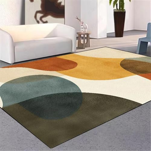 Tapis moderne abstrait géométrique grand format 120x150cm pour salon - 2
