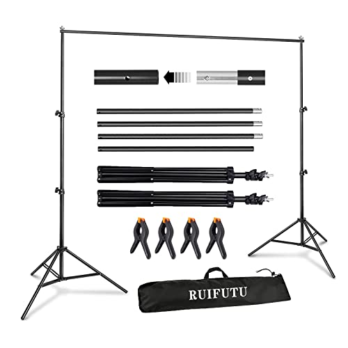 Ruifutu Photo Backdrop Stand Kit 6.5X10Ft, Adjustable Photography Background Support System Stands For Photographic Apparatus #TOP20