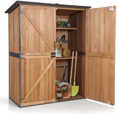 Aivituvin Storage Shed Outdoor Storage Cabinet Upgraded with All ...