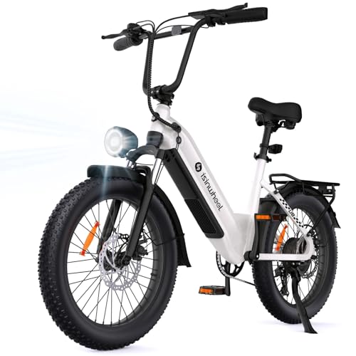 isinwheel U8 Electric Bike for Adults,1000W Peak Motor Ebike,Max 20/28MPH
