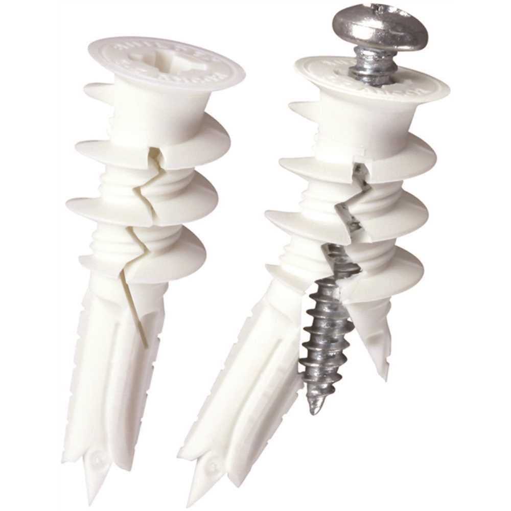 Twist-N-Lock 50 Drywall Anchors with Screws (25-Pack)