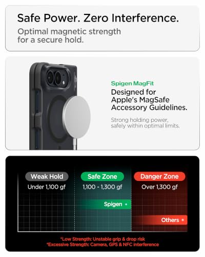 Image of Spigen Ultra Hybrid Pro MagFit Case for iPhone Duo Fold /Ultra, Frost Black