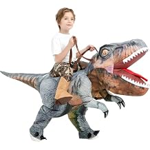 One Casa Inflatable Dinosaur Costume for Kids,Blow Up Halloween T Rex Suit | Powerful Fan, Quick Inflation, Easy Movement,