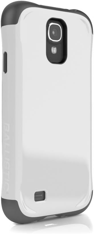 Ballistic Protective Cover for Cellular Phone for Samsung Galaxy S4 - Retail Packaging - White/Gray