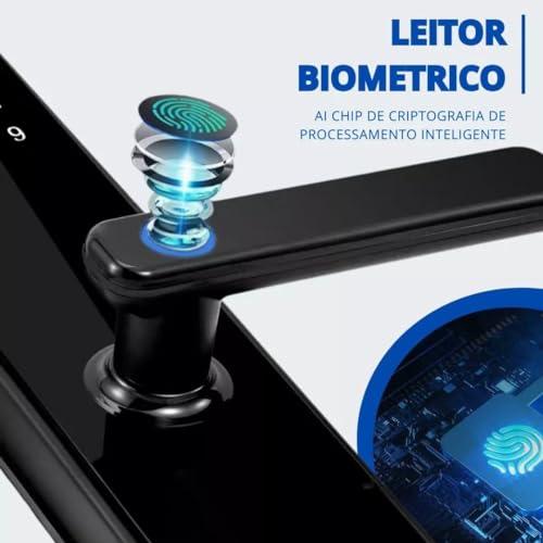 Fechadura Digital Inteligente App Tuya Ble Wifi Biometria