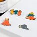 SHAOWU Sleepy Yoga Lustiges Lächeln Faultier Faule Katze Koala Pin Buntes Tier Designable Anstecknadeln Abzeichen Brosche Schmuck Geschenk für Kinder Mädchen style3