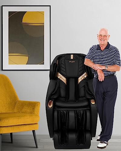 Pudo 2023 Massage Chair Full Body Zero Gravity | Massage Chairs Yoga Stretch Heated Sl Track Shiatsu Electric Massage Chair Recliner Ai Voice Control (Black) #TOP7