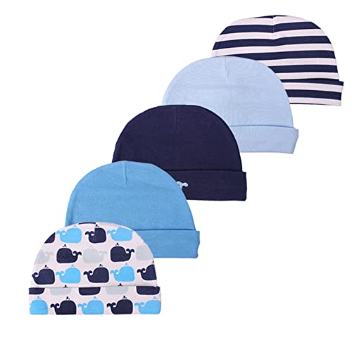 Newborn Baby Soft Cotton Organic Cap And Mitten Set Sunny Hats Various Pack For Hospital Baby Boy And Girl(0-6 Months) (Blue) … #TOP17