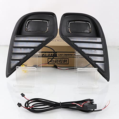 2 Pieces Car Led DRL Daytime Running Lights Turn Signal