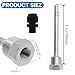 Meprotal 2pcs 1/2NPT Thermowell Weldless Temperature Sensor Stainless Steel Thermowell with Nylon Cable Gland for Homebrew Brewing Beer Fermenter 100mm Rod Length