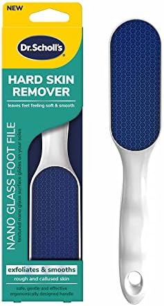 Dr. Scholl's Hard Skin Remover Nano Glass Foot File - Callus Remover, Foot Scrubber