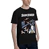 Men's Sam Fender Rock Singer T-Shirts Cotton Graphic Short Sleeve Top for Men Crew Neck Outdoor Shirt Black M #4
