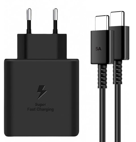 45W Cargador Rapido con Cable 200cm Compatible con Samsung Galaxy S22 S23 S24 Ultra S22+ S23+ S24+...