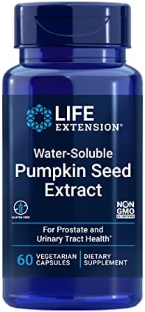 Life Extension Water-Soluble Pumpkin Seed Extract, 60 vcaps