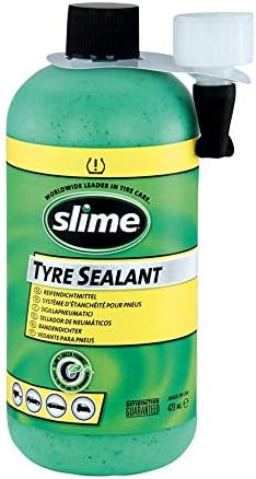 Slime 50129 Flat Tyre Puncture Emergency Kit, Includes Sealant and Tyre Inflator Pump, 10 Min Fix & 10125 Flat Tyre Puncture Repair Sealant, Smart Repair Kit Refill, 473 mL (16oz) Bottle, Green