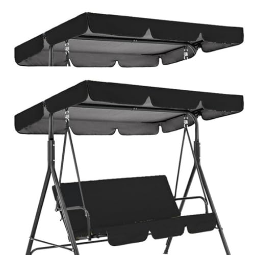 Toldo de repuesto impermeable para columpio Hollywood de 2/3 plazas, tela Oxford 210D duradera (74.8 x 52 x 5.9 pulgadas), solución perfecta para sombra al aire libre