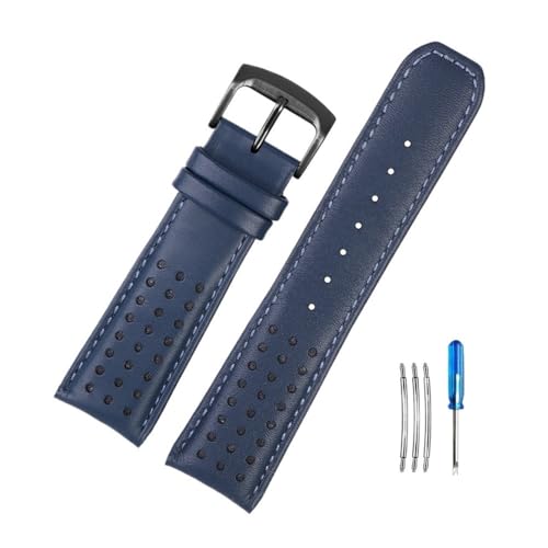 Bracelet montre cuir marron élégant pour Citizen Blue Angel AT8020-54L