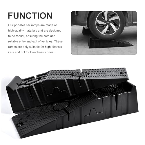 2-Pack Car Ramps - Heavy-Duty Car Lifts for Home Garage or Shop - 16,000lb GVW Capacity, 8,000lb Load Capacity Per Pair - SUV, Agricultural Vehicle, or Pickup Truck Ramp by WINMAX TOOLS AUTOMOTIVE - Image 2