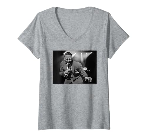 Photo de Femme Alexander O'Neal US R & B Singer par Stephen Wright T-Shirt avec Col en V