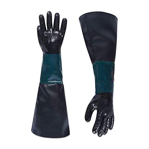 Guantes de trabajo de chorro de arena de 23.6 pulgadas Cover