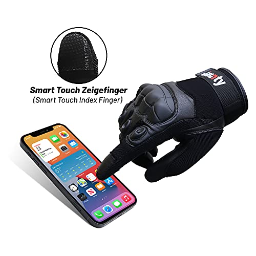 Jaunty Motorcycle Gloves, Touch Screen Motorcycle Gloves Men For Motorcycle Racing, Mountain Biking, Climbing, Motocross, Tactical, Hiking And Other Outdoor Sports And Activities (X-Large, Black) #TOP3